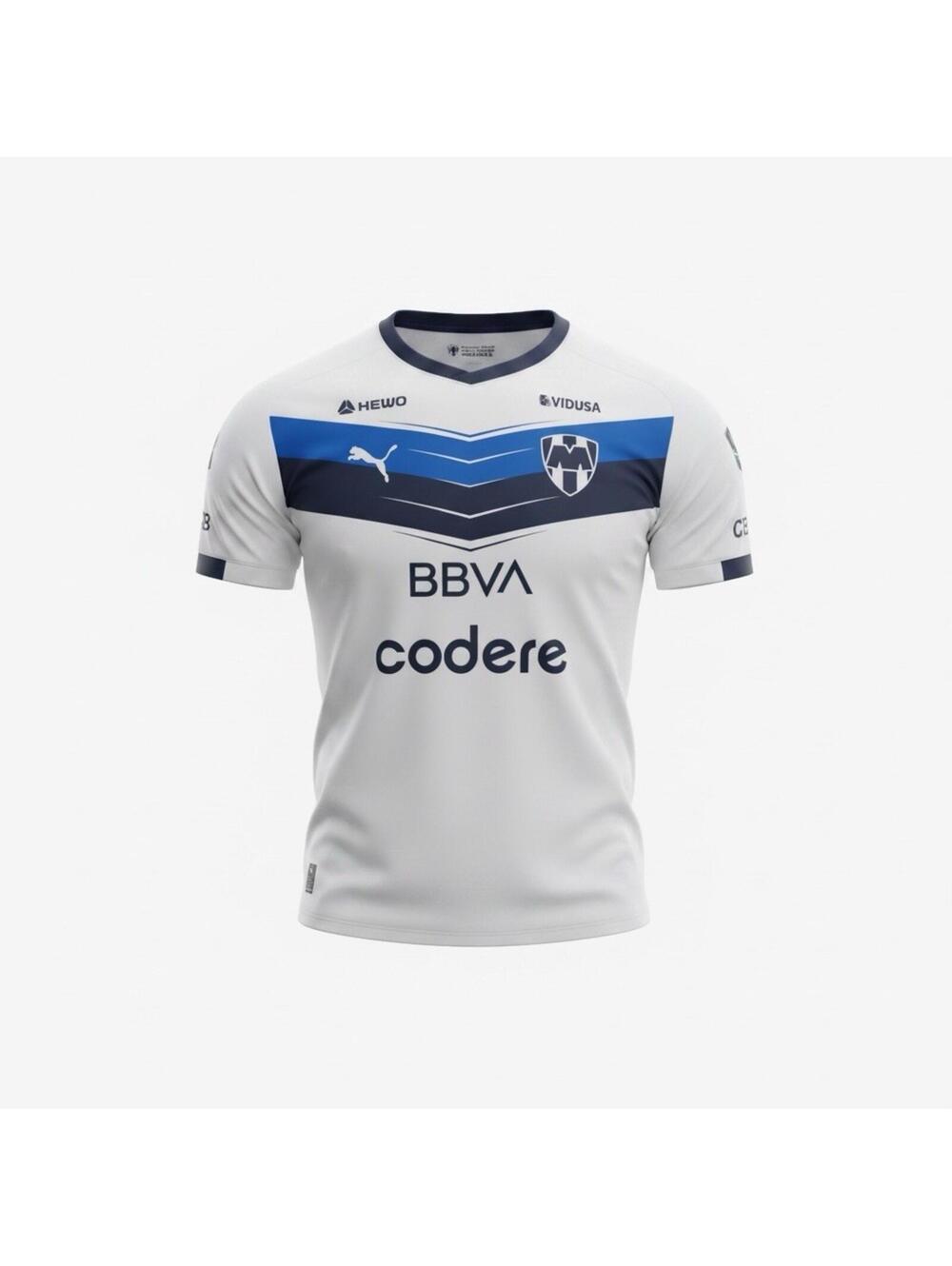 C.F. Monterrey Away 25/26 Men's Soccer Shirt Pumas White 2XL
